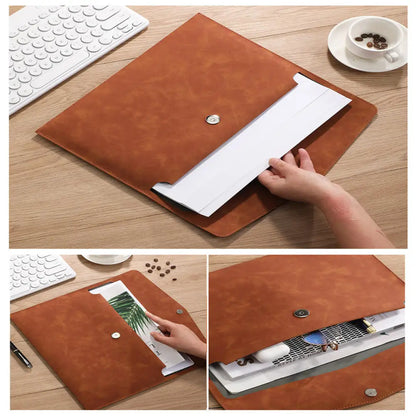 A4 Leather File Folder
