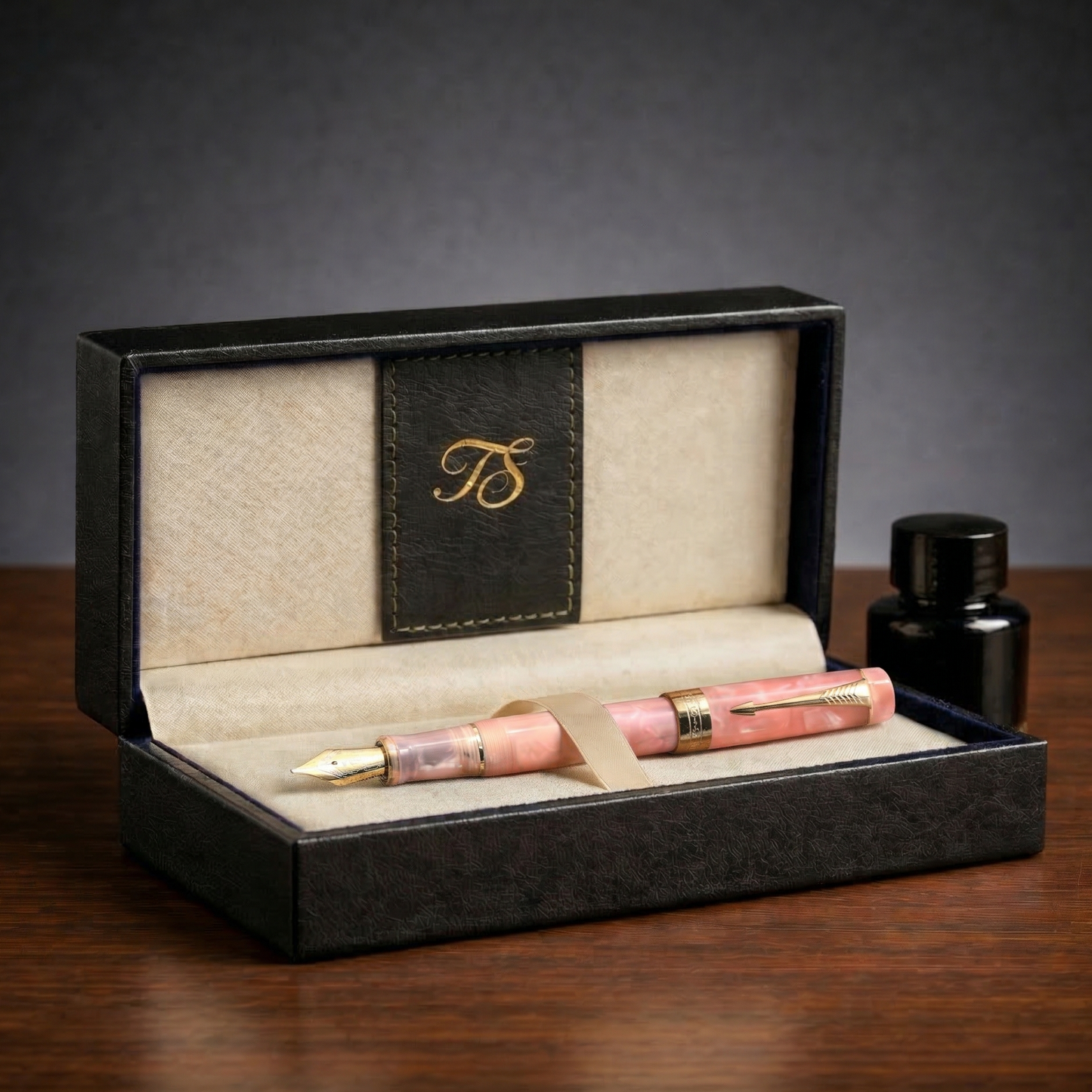 Rose Quartz Fountain Pen — Too Shiny Edition