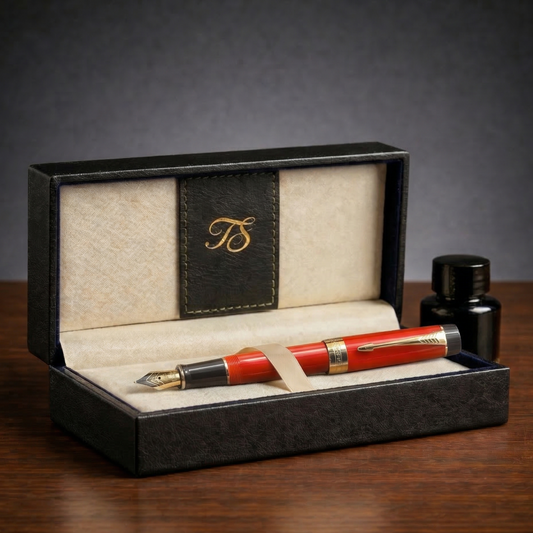 Ruby Red Fountain Pens - Too Shiny Edition