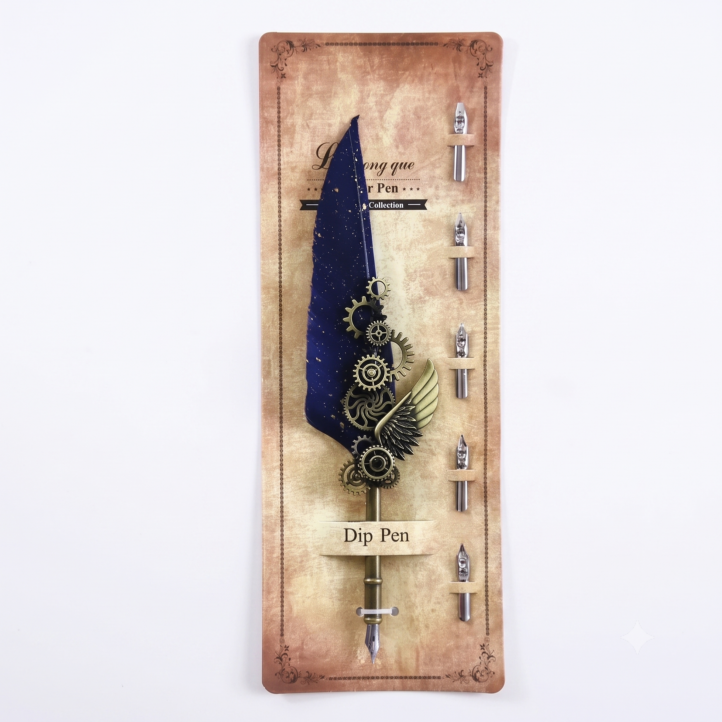 Vintage Metal Feather Pen
