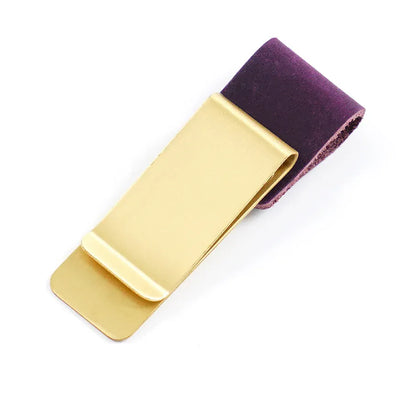 Journal Pen Clip With Leather Band Card And Cash Holder