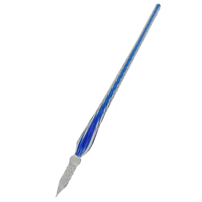 Decorative glass dip pen for calligraphy, lettering, and journaling