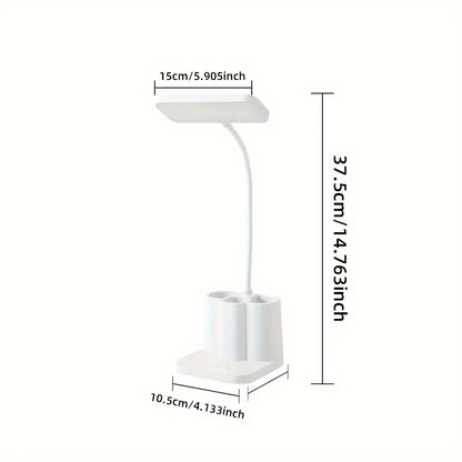 Compact cordless LED lamp for reading and home office use