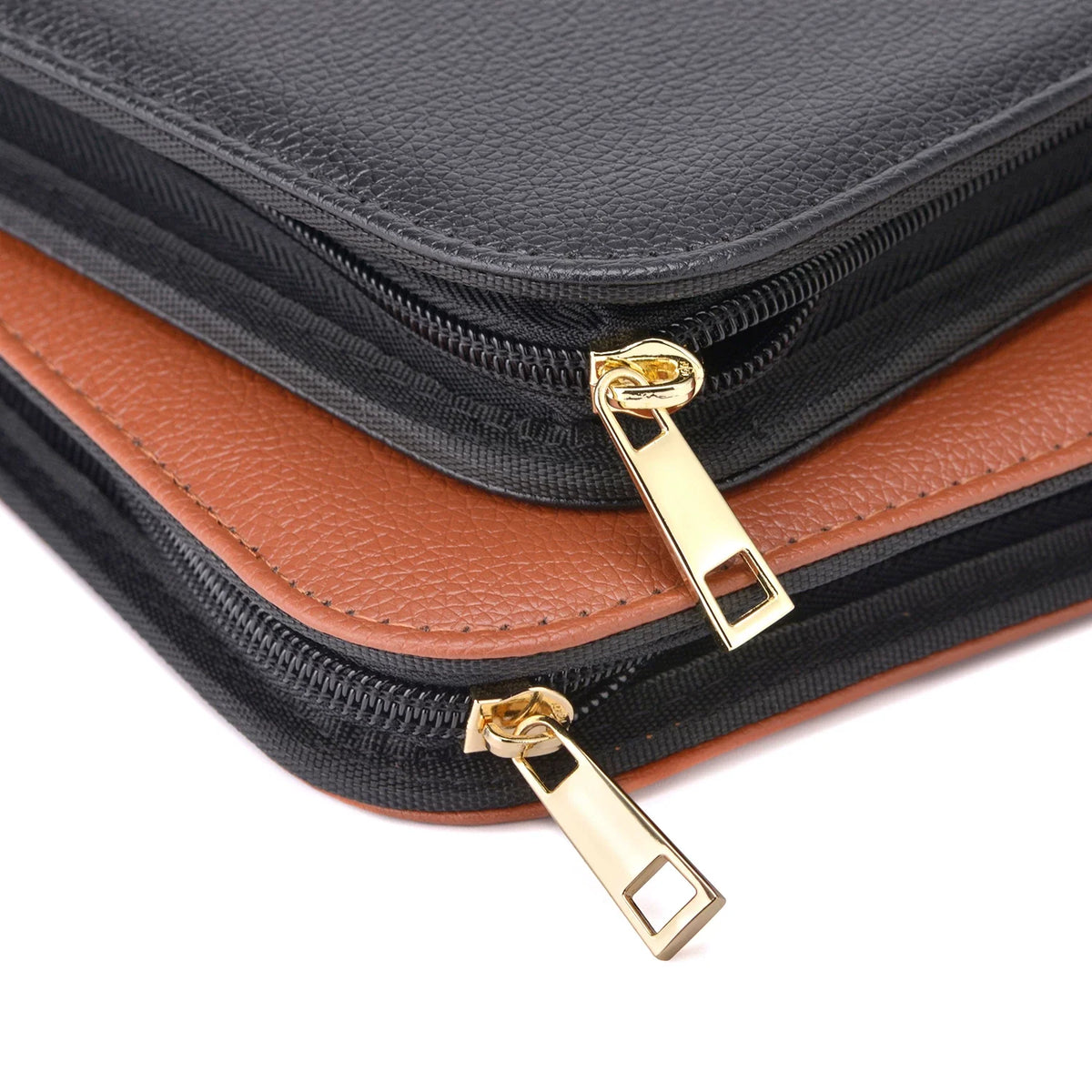 Zippered fountain pen case designed to protect and organize a pen collection