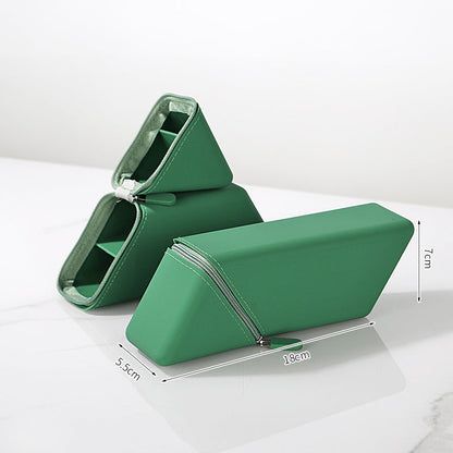Silicone desk organizer storing pencils and markers