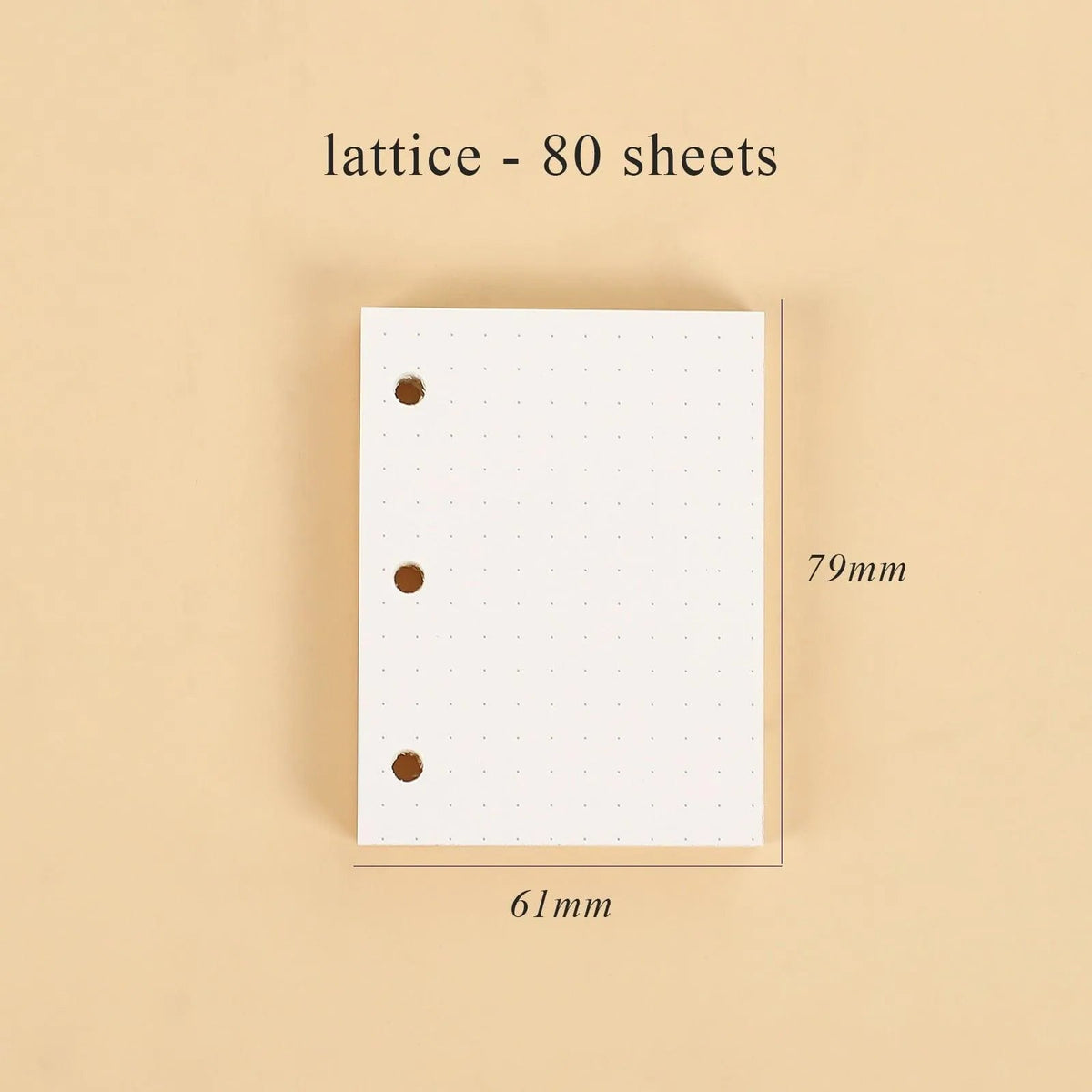 Mini Transparent Ring Binders With Storage Bag And Inserts