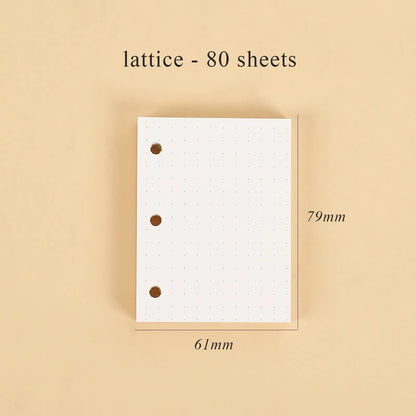 Mini Transparent Ring Binders With Storage Bag And Inserts