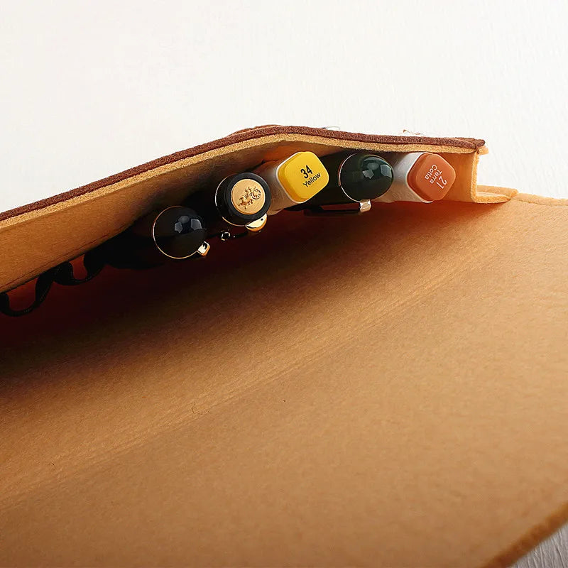 Two Tone Suede Pen Case