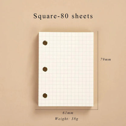 Mini Transparent Ring Binders With Storage Bag And Inserts