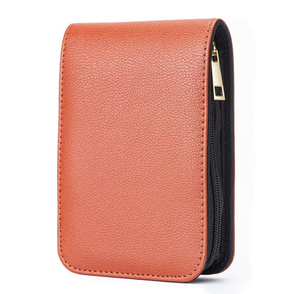 Black 12-pen case with a protective divider for organized pen storage