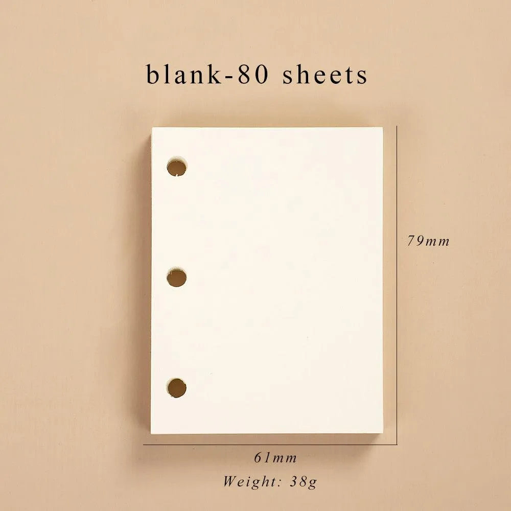 Mini Transparent Ring Binders With Storage Bag And Inserts
