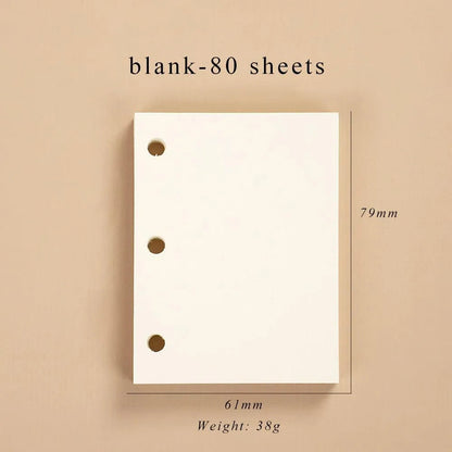 Mini Transparent Ring Binders With Storage Bag And Inserts