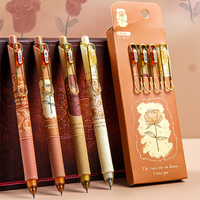 Thumbnail for Retractable Rose Gel Pen Set
