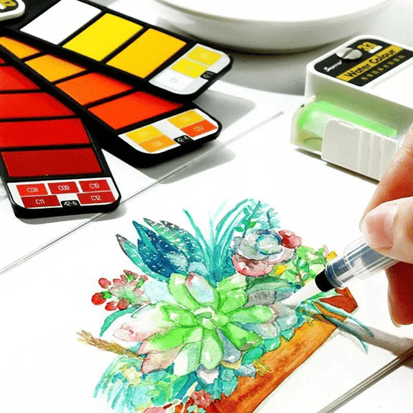 Portable Watercolor Paint Set
