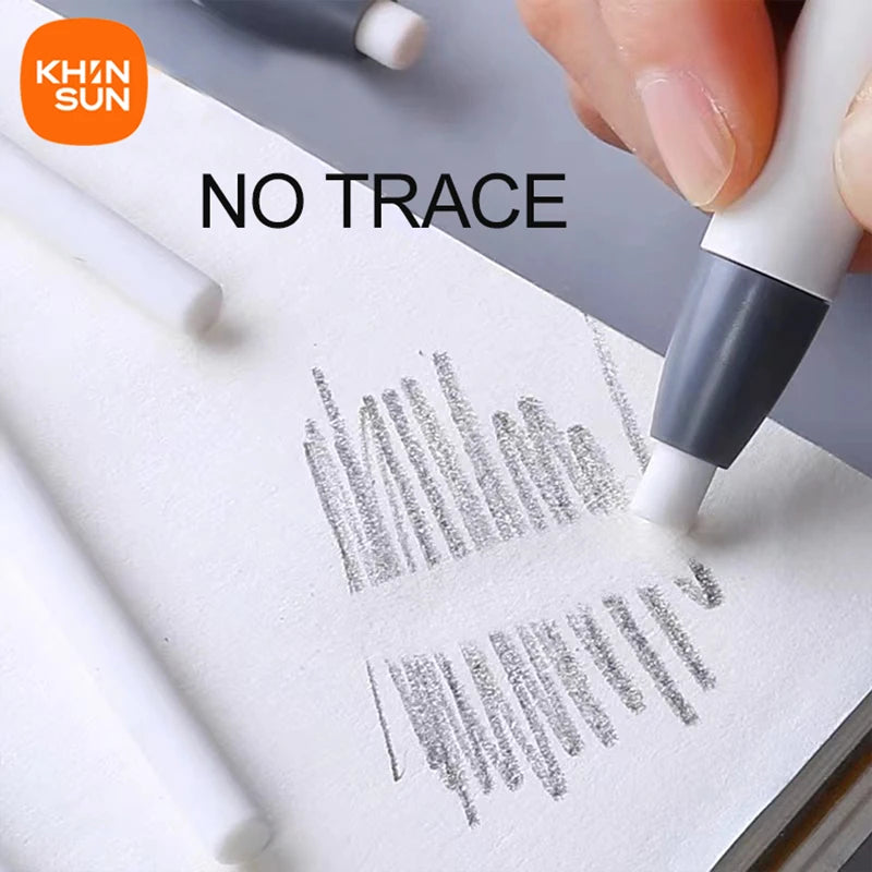 Retractable Eraser Pen Style Refillable