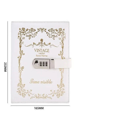 Embroidered Vintage Notebook for Journaling and Notes