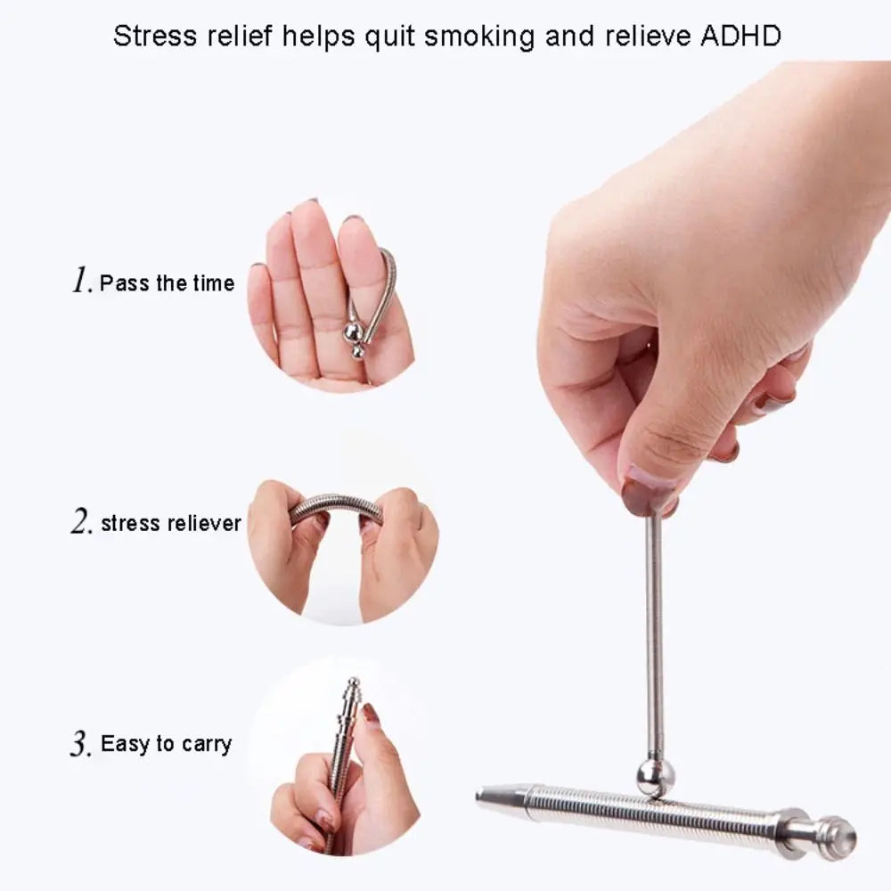 Magnetic Gel Ballpoint Pen with Decompression Fidget Spinner