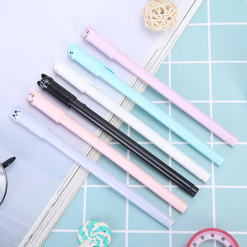 Cute Kitten Gel Pens (Set of 6)