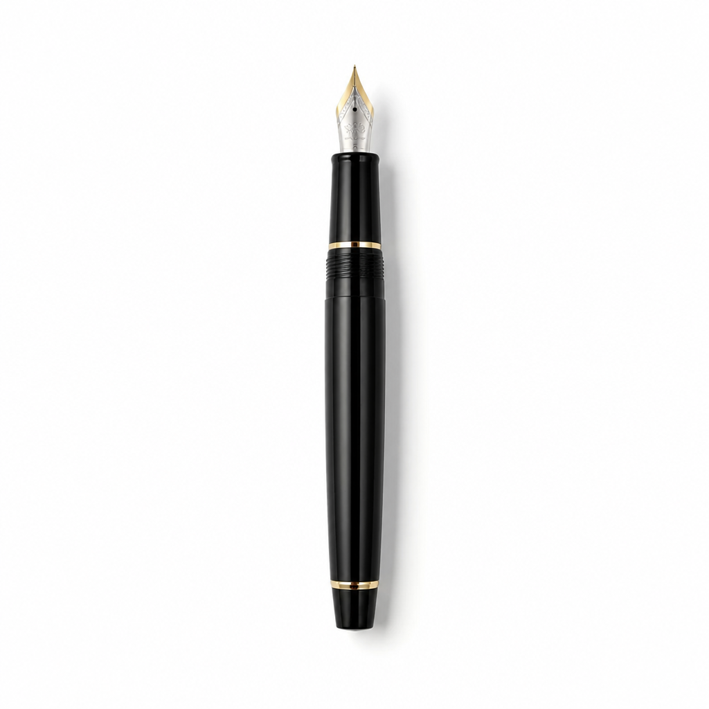 Luxury Fountain Pen with Gold Trim and Fine Nib