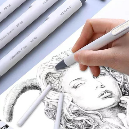 Retractable Eraser Pen Style Refillable