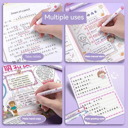 Flower Line Shape Highlighter Pen Set