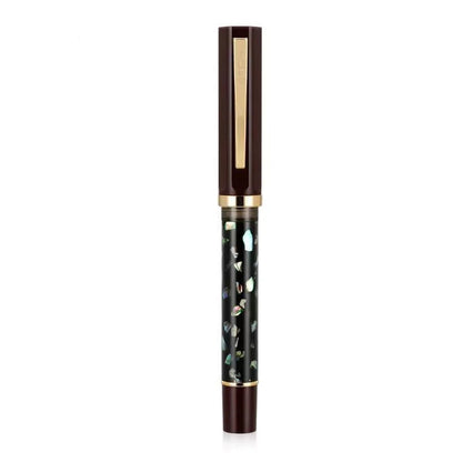 Fountain Pen Wood Scrimshaw Design