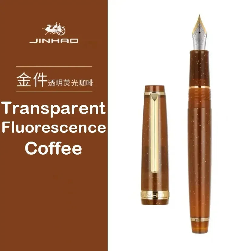 Luxury Fountain Pen with Gold Trim and Fine Nib