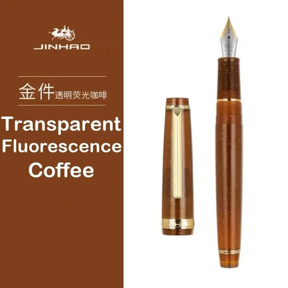 Luxury Fountain Pen with Gold Trim and Fine Nib