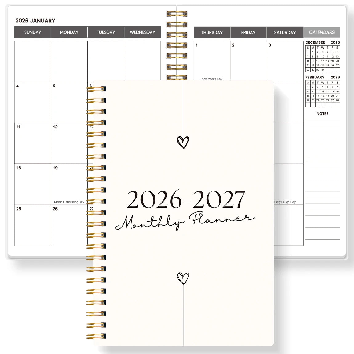 Weekly Planner Spiral A5 Two Year