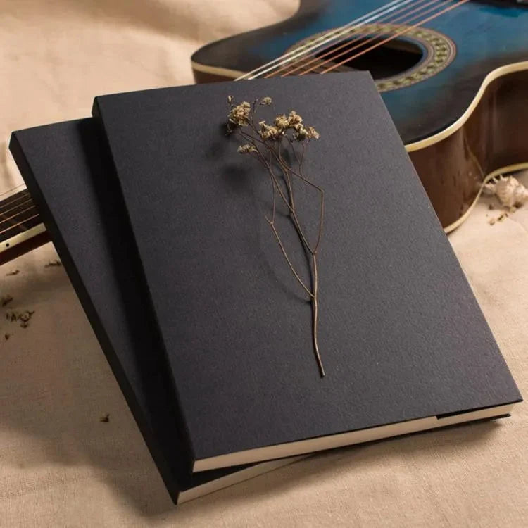 B5 Blank Sketchbook With Black Cover