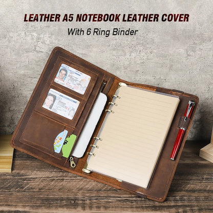 Luxury Retro Leather Portfolio Organizer