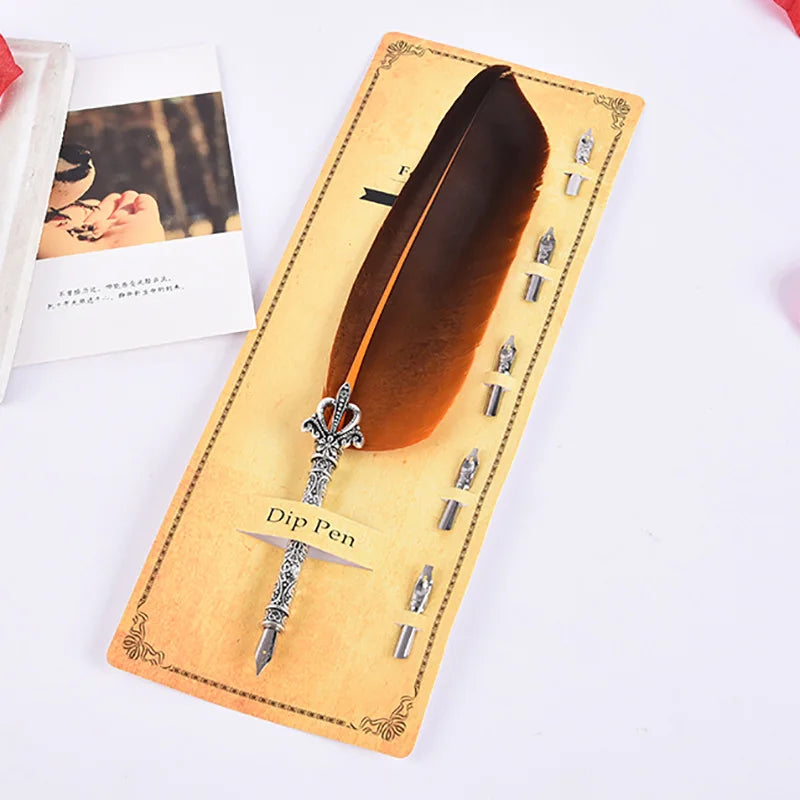 English Calligraphy Feather Dip Pen