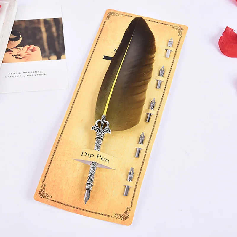 English Calligraphy Feather Dip Pen