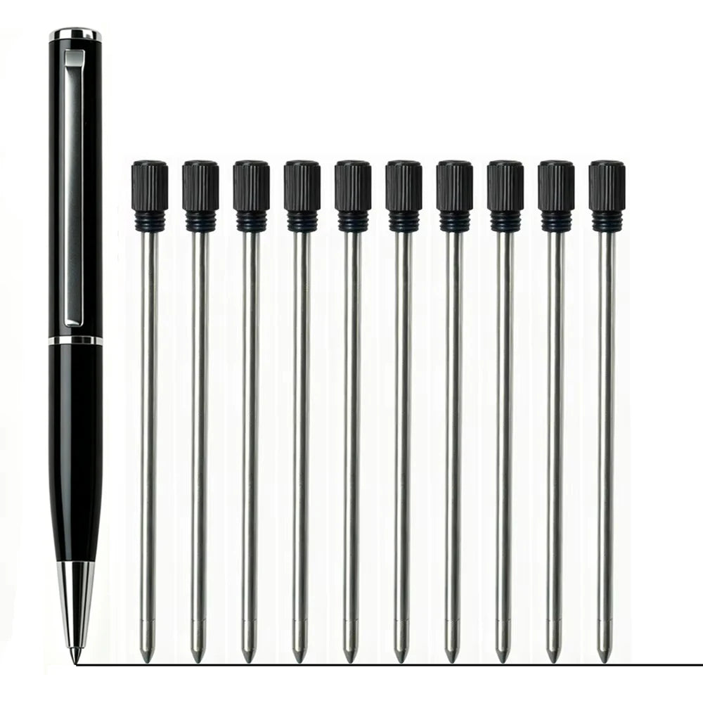 Compact Retractable Metal Ballpoint Pen