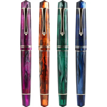 Resin Fountain Pen with Gold Clip