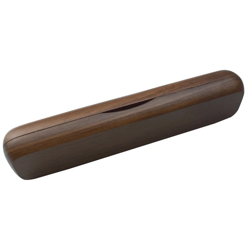 Wooden Pen Box Walnut Wood Magnetic Closure