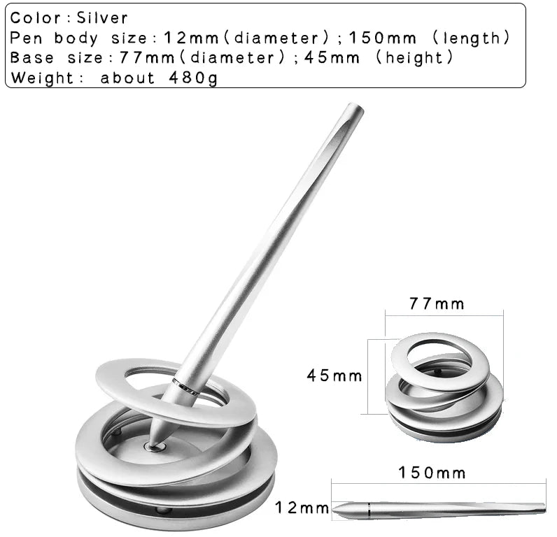 Magnetic Levitation Silver Gold Multi-Functional Office Signature Pen