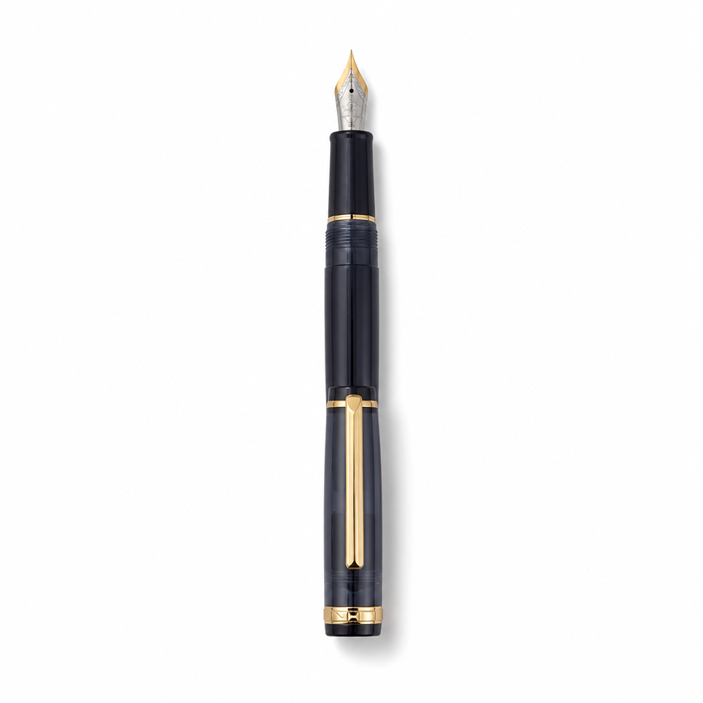 Luxury Fountain Pen with Gold Trim and Fine Nib