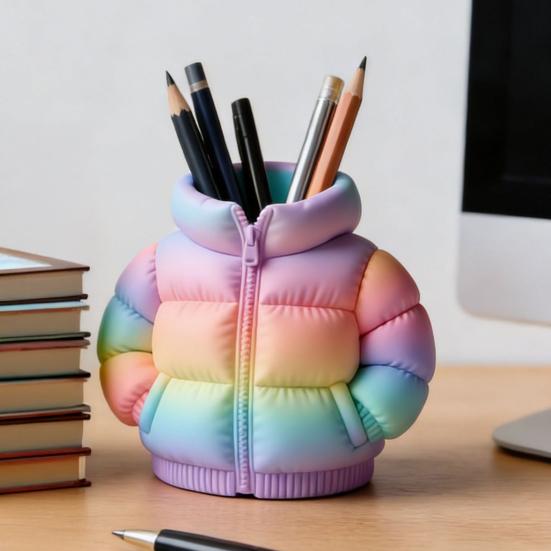 3D Printed Jacket Pen Holder for Desk Organization