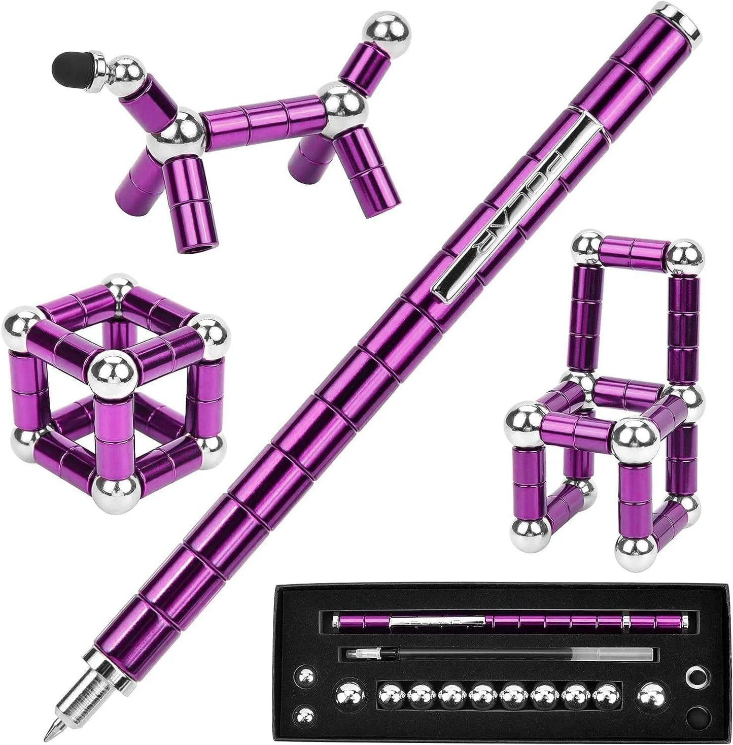 Magnetic Fidget Pen for Stress Relief and Multifunctional Writing
