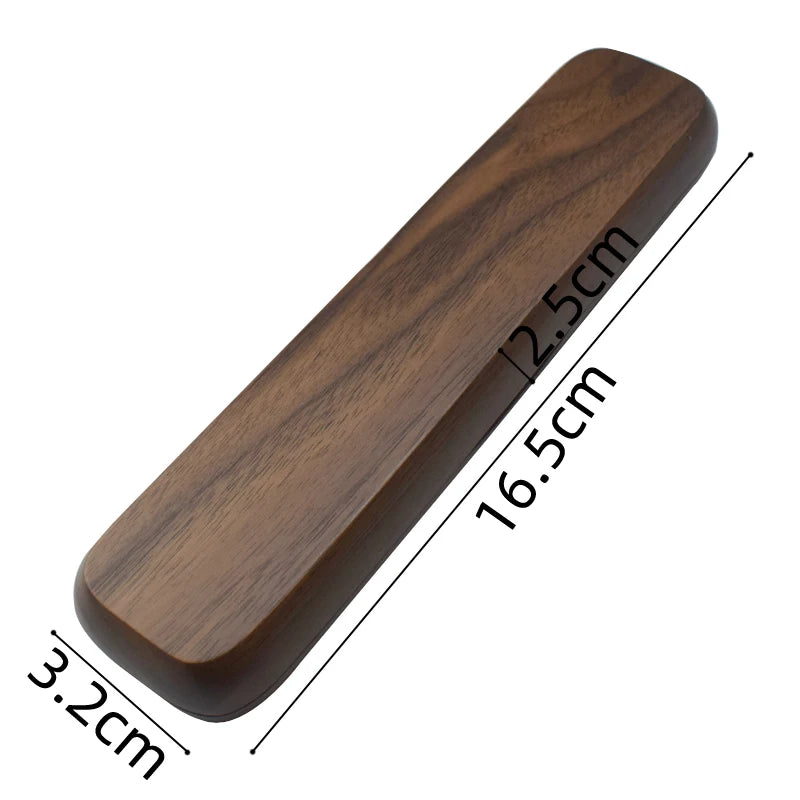 Wooden Pen Box Walnut Wood Magnetic Closure