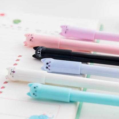 Cute Kitten Gel Pens (Set of 6)