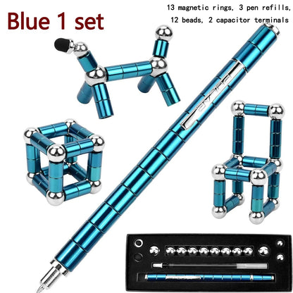 Magnetic Fidget Pen for Stress Relief and Multifunctional Writing