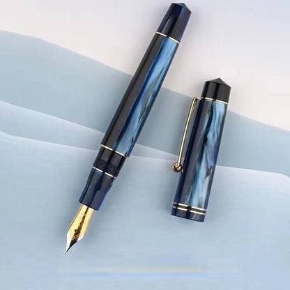 Resin Fountain Pen with Gold Clip
