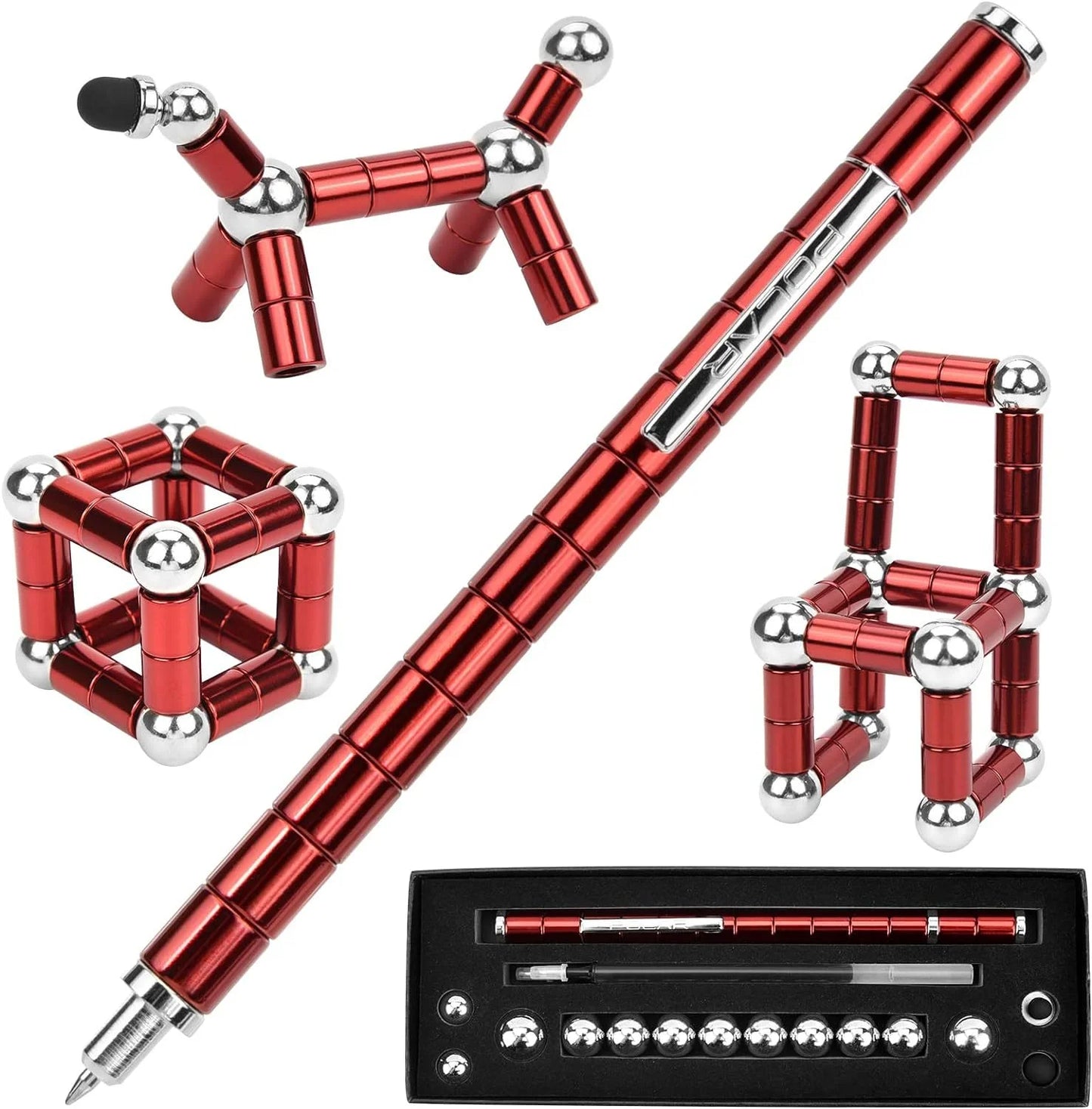 Magnetic Fidget Pen for Stress Relief and Multifunctional Writing