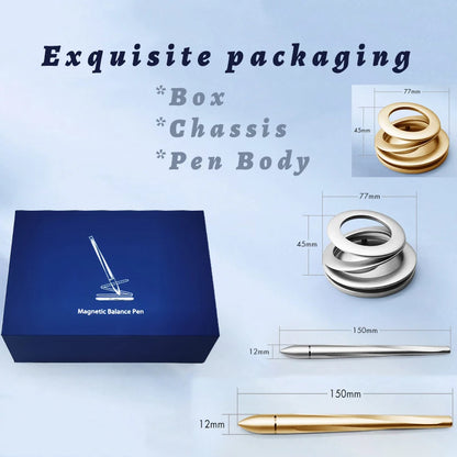 Magnetic Levitation Silver Gold Multi-Functional Office Signature Pen