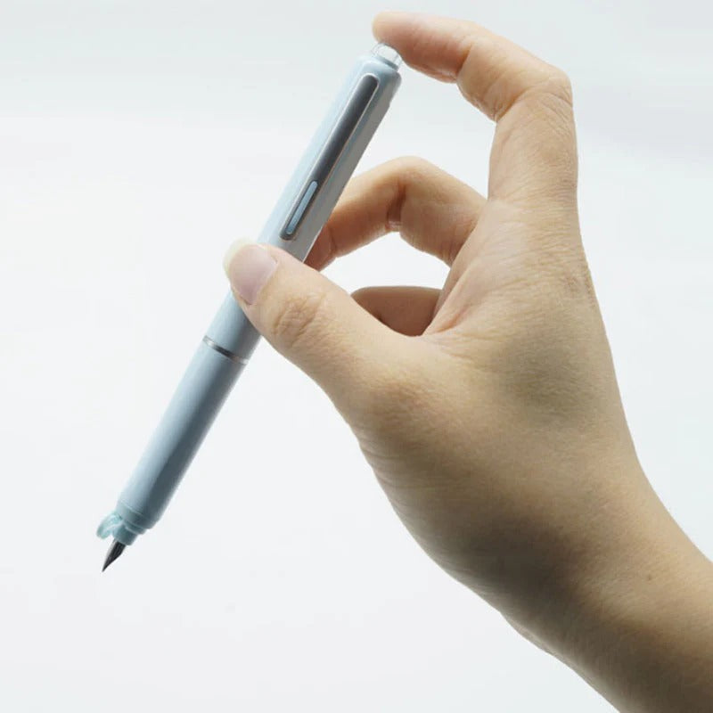 Retractable Fountain Pen with Refillable Ink