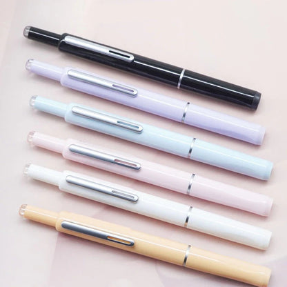 Retractable Fountain Pen with Refillable Ink