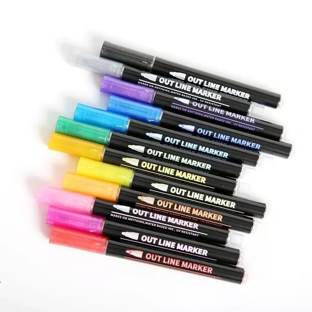 Metallic Marker Pen Set