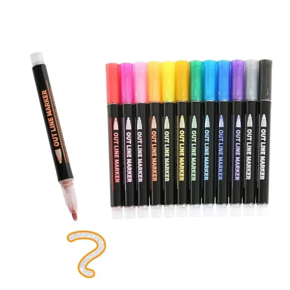 Metallic Marker Pen Set